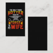 鍛冶屋の夫が父おもしろいの日に贈る贈り物 名刺 (正面/裏面)