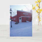 「鍛冶屋の店」クリスマスカード カード (黄色い花)