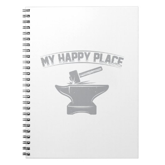 鍛冶屋の贈り物 |鍛冶用金床鍛造 ノートブック (正面)