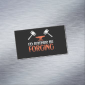 鍛冶屋の鍛冶金槌を鍛えたいんだ マグネット名刺 (インサイチュ)