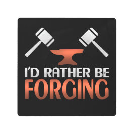 鍛冶屋の鍛冶金槌を鍛えたいんだ メタルプリント