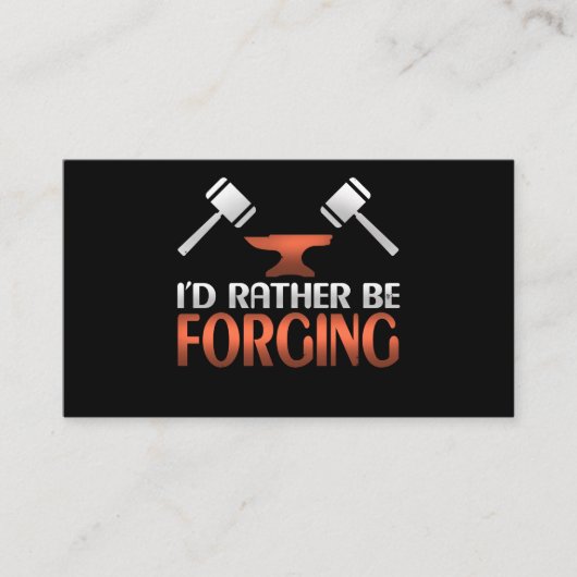 鍛冶屋の鍛冶金槌を鍛えたいんだ 名刺 (正面)