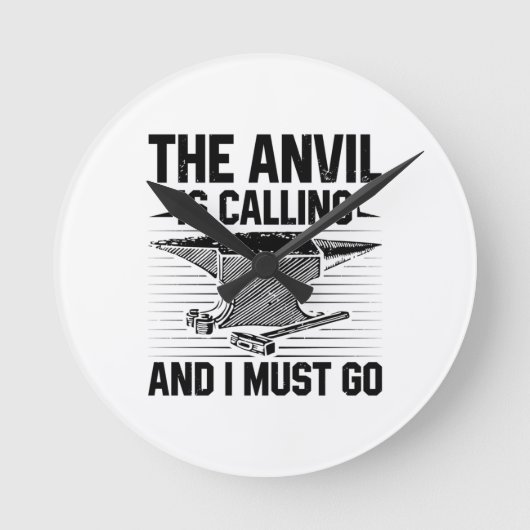 鍛冶屋への贈り物 ラウンド壁時計 (正面)