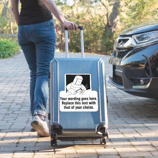 鍛冶屋またはウェルダーのプロモーション シール (スーツケースインサイチュ)