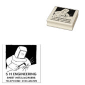 鍛冶屋または板金工 ラバースタンプ (押印)