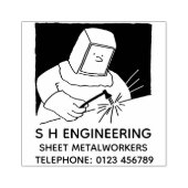 鍛冶屋または板金工 ラバースタンプ (インプリント)