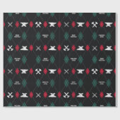 鍛冶屋クリスマスラッピング紙 ラッピングペーパー (フラット)