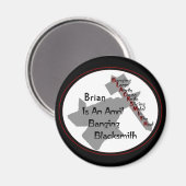 鍛冶屋パーソナライズされた マグネット (正面/裏面)