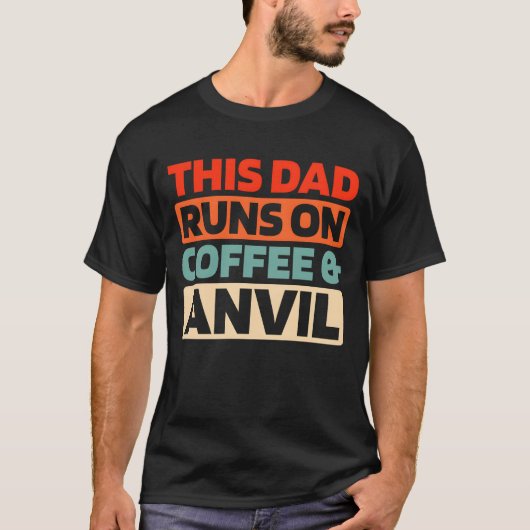 鍛冶屋ブラックスミスCoffee Fatherパパの友達 Tシャツ (正面)