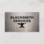 鍛冶屋 – シートメタル擦り切れたのアンビル 名刺 (正面)