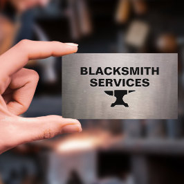 鍛冶屋 – シートメタル擦り切れたのアンビル 名刺