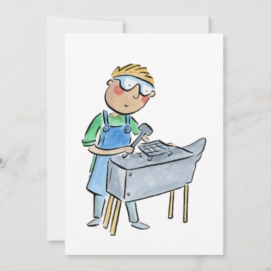 鍛冶屋 招待状 (正面)