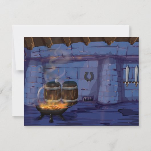 鍛冶屋 招待状 (正面)