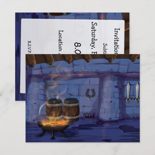 鍛冶屋 招待状 (正面/裏面)