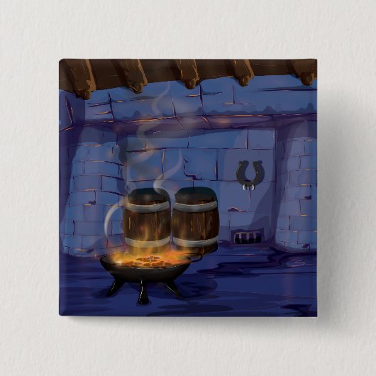 鍛冶屋 缶バッジ (正面)