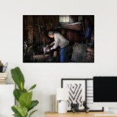 鍛冶屋 – 金属を使用したティンカリング ポスター (ホームオフィス)