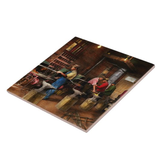 鍛冶屋 – Blacksmithing school 1899 タイル (側面)