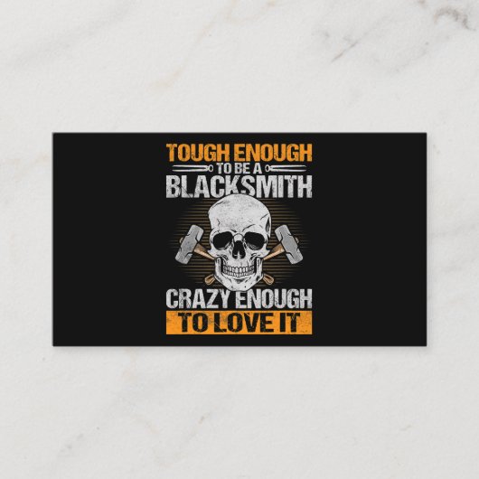 鍛冶金工の鍛冶屋になるほど丈夫な 名刺 (正面)
