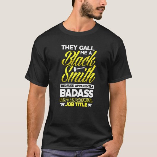 鍛冶金鍛冶の鍛造は私をBlacと呼ぶ Tシャツ (正面)