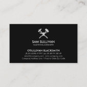 鍛冶鉄が金属を加工 名刺 (正面)