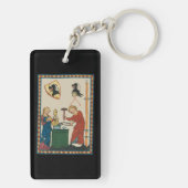 鍛冶鍛造ヘルメット中世アート キーホルダー (裏面)