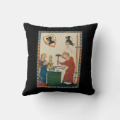 鍛冶鍛造ヘルメット中世アート クッション (裏面)