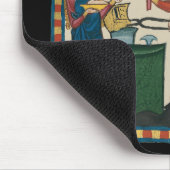 鍛冶鍛造ヘルメット中世アート マウスパッド (コーナー)