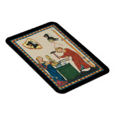 鍛冶鍛造ヘルメット中世アート マグネット (右側)