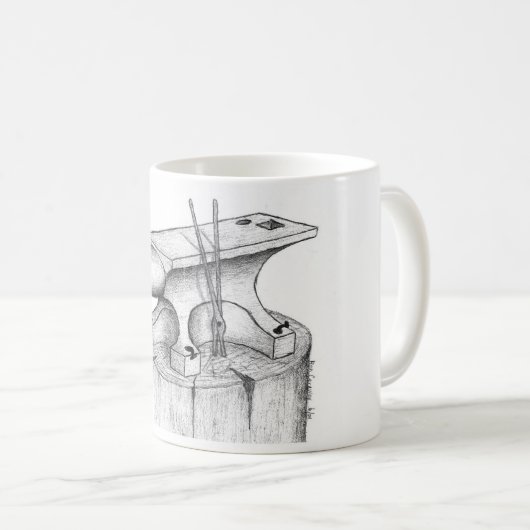 鍛治屋および蹄鉄工プロダクト コーヒーマグカップ (正面右)