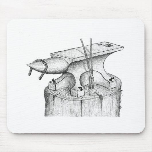 鍛治屋および蹄鉄工プロダクト マウスパッド (正面)