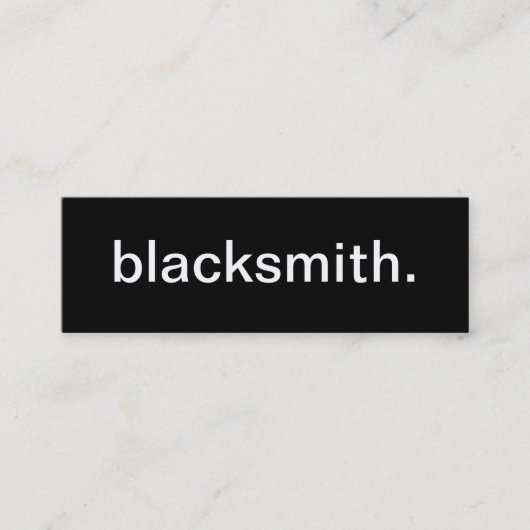 鍛治屋の名刺 スキニー名刺 (正面)
