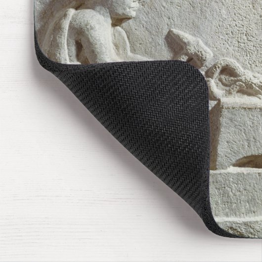 鍛治屋の店および用具を描写するレリーフ、浮き彫り マウスパッド (コーナー)