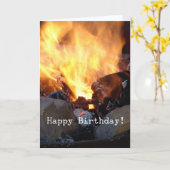 鍛治屋の炉、ハッピーバースデー カード (黄色い花)