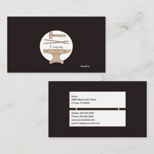 鍛治屋 名刺 (正面/裏面)