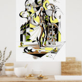 鍛造された墨剣術 ポスター (キッチン)