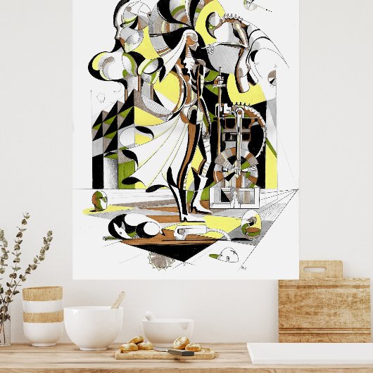 鍛造された墨剣術 ポスター (キッチン)