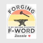 鍛造は私のお気に入りの第二のFワード シール (シート)