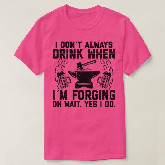 鍛造ビールブラックスミス鍛造ギフトアイディアT Tシャツ (デザイン正面)