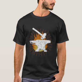 鍛造鍛造鍛冶鍛冶金細工刃物 Tシャツ