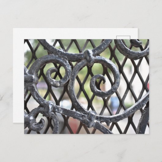 鍛錬鉄ゲート上西側ニューヨークNYC ポストカード (正面/裏面)