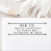 鍛錬鉄バーのアドレス ラベル (インサイチュ)