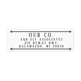 鍛錬鉄バーのアドレス ラベル