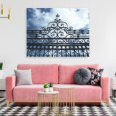 鍛錬鉄製ゲート3パネルキャンバス キャンバスプリント (インサイチュ (リビング))