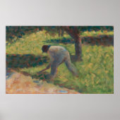 鍬を持った農民 ポスター (正面)