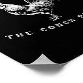 鍵おもしろいウエストロースターチキンサンライズ魚釣りシュール ポスター (角)