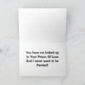 鍵からハートへ – ロマンスグリーティングカード カード (内部)