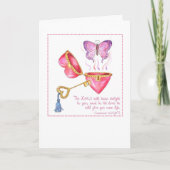 鍵からハートバレンタインデーカード（カスタマイズ可能） シーズンカード (正面)