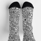 鍵からハート柄ソックス ソックス (上部)