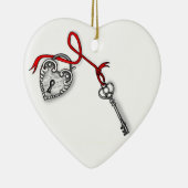 鍵からハート セラミックオーナメント (右)
