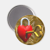 鍵からハート マグネット (正面/裏面)